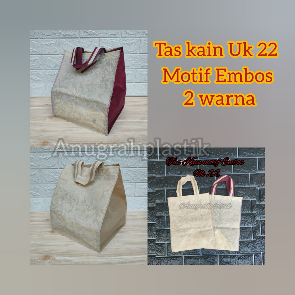 

Tas kain embos uk 22 / tas nasi kotak