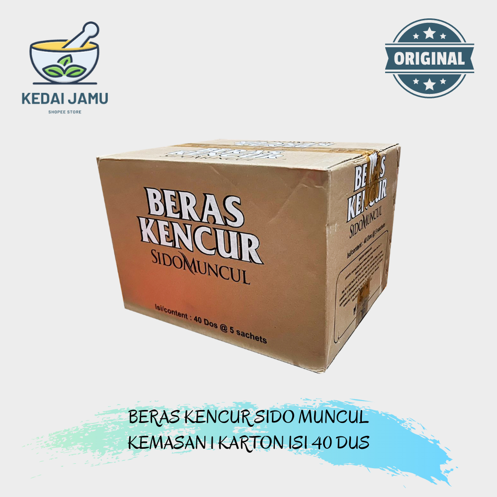 

PAKET BERAS KENCUR SIDO MUNCUL - 1 KARTON ISI 40 DUS