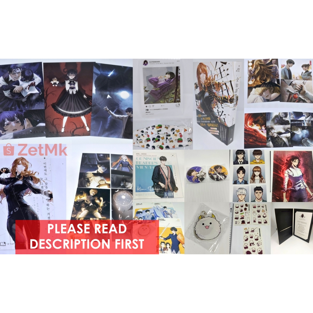 Official ORV Omniscient Reader's Viewpoint Omniscient Reader Novel Taiwan ver Manhwa Webtoon Postcar