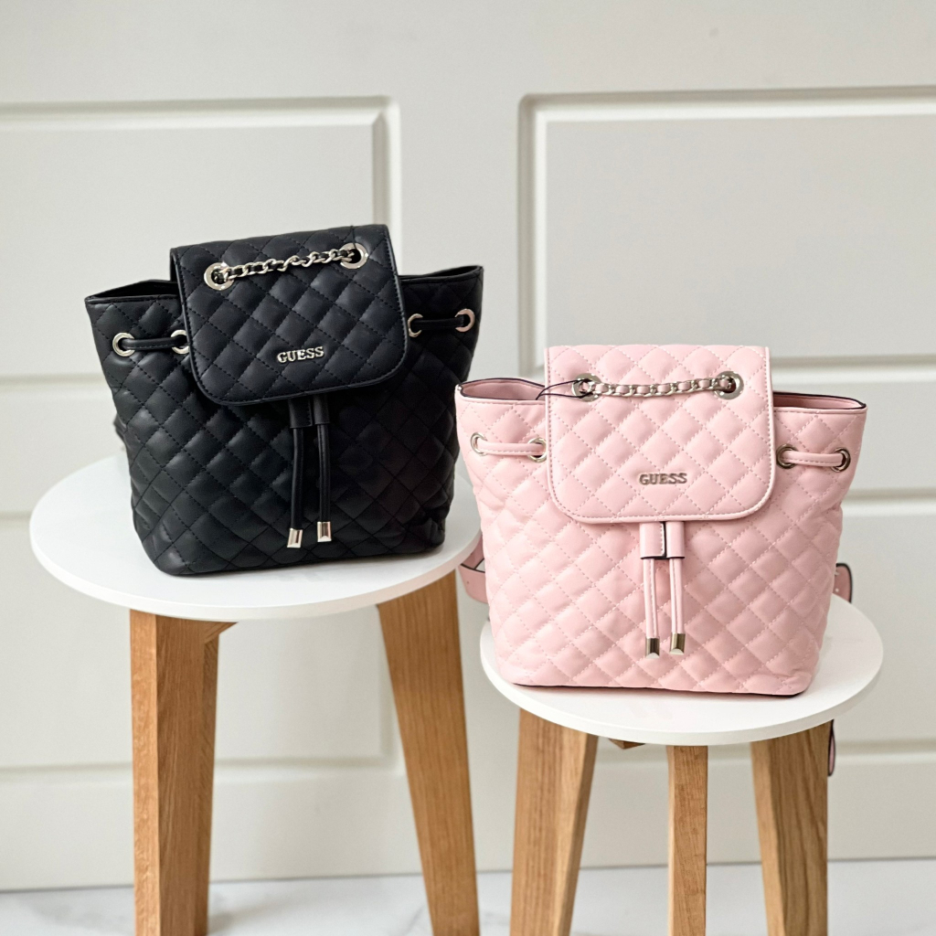GS GUESS TAS RANSEL QUILTED BACKPACK WANITA 01537