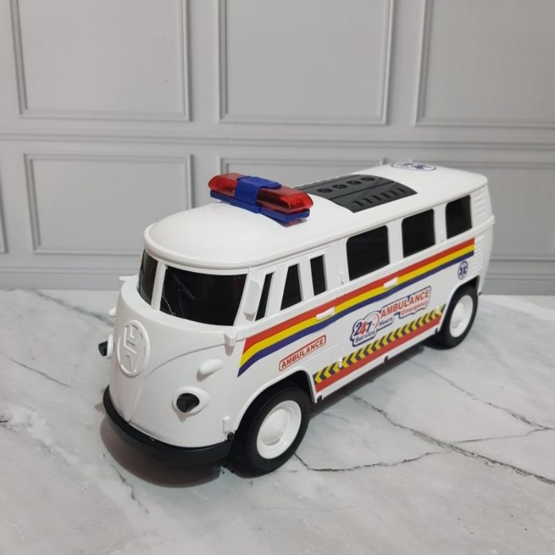 Mainan Mobil Ambulance Rumah Sakit - Mobil Ambulance Ukuran Besar