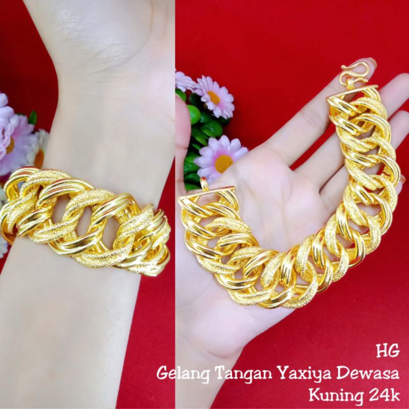 gelang coco sultan lapis emas 24k