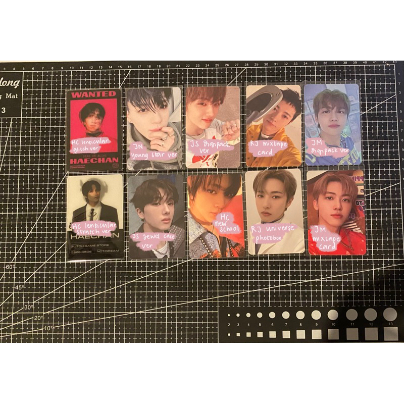 jaemin jeno jisung haechan renjun photocard official universe beatbox glitch mode