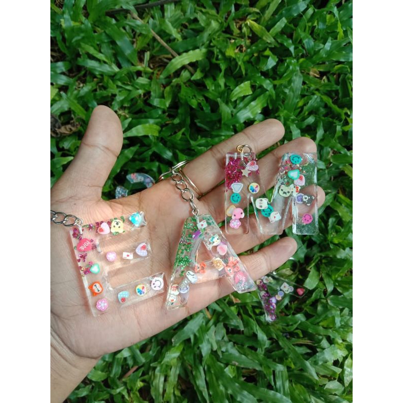 Gantungan kunci huruf alfabet 26 huruf