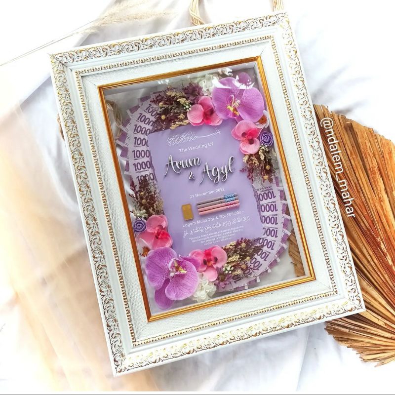 MAHAR AKRILIK TRANSPARAN ANGGREK