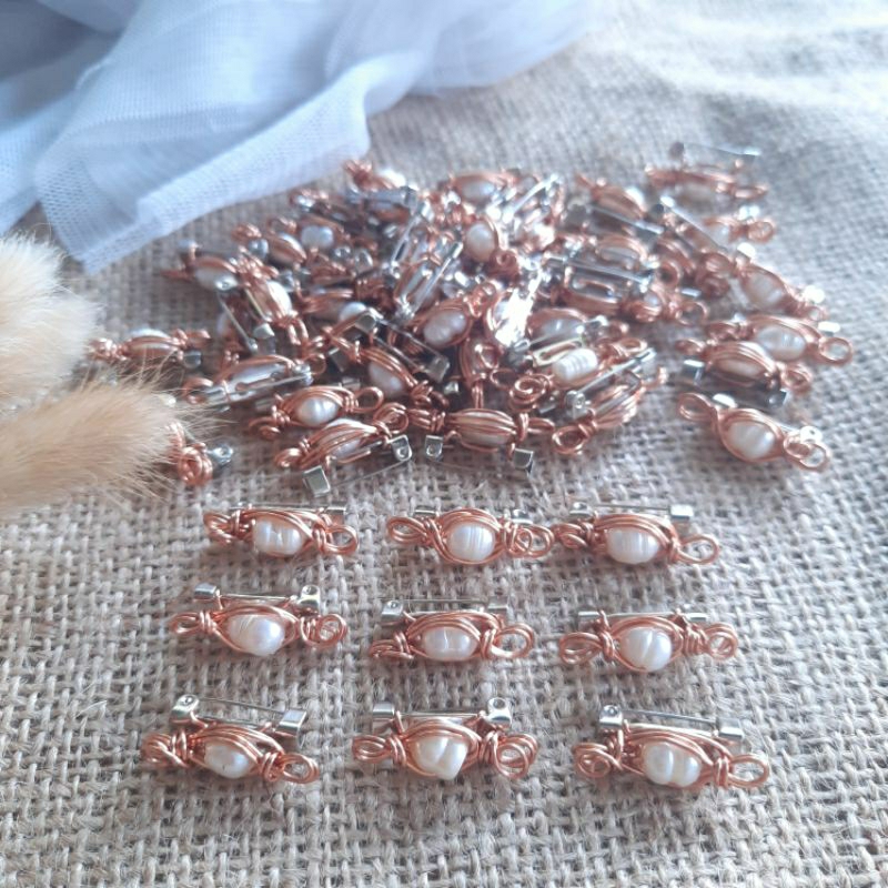 Bros kecil Bros dagu Bros Mutiara kecil bros hijab peniti dagu jarum pentul Bros imut peniti dagu Br