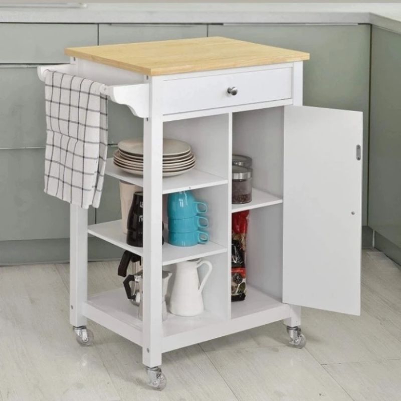 Island table minimalis/meja dapur minimalis kayu jati