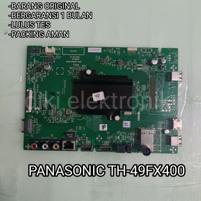 MAINBOARD TV PANASONIC TH-49FX400G MAINBOARD MOBO MOTHERBOARD MB ORI