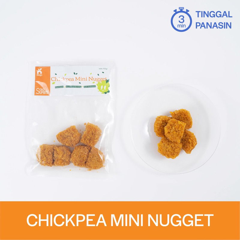 

CHICKPEA MINI NUGGET - MAKANAN INSTANT GLUTEN FREE/ SIAP MAKAN/ READY TO EAT (SOLO SUPPERS BY MEGS)