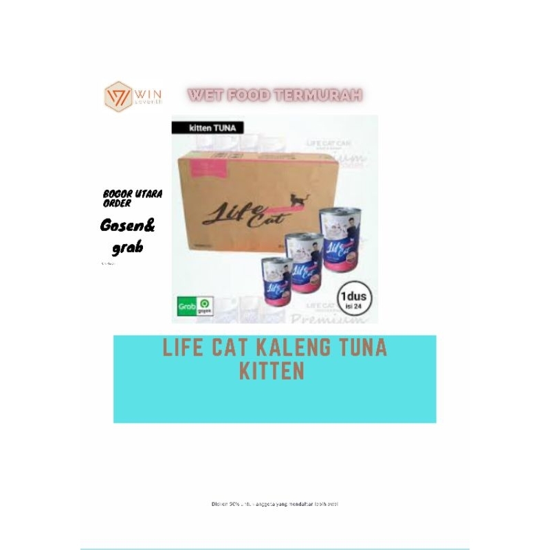 Life cat kaleng tuna kitten 1 dus 24 kaleng