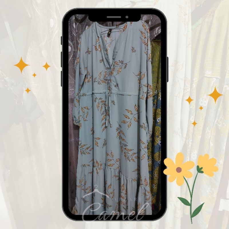 Gamis vintage gamis pantai gamis sepoi sepoi ootd ke pantai gamis bunga gamis murah dress vintage ba