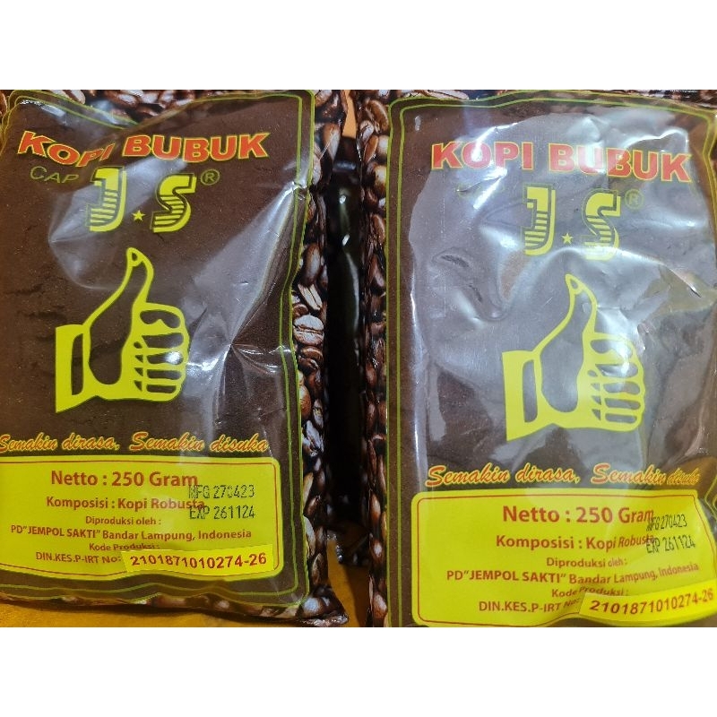 

TERMURAH KOPI JS JEMPOL SAKTI 250GRAM ASLI LAMPUNG