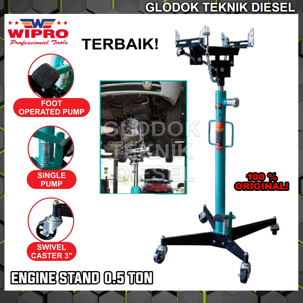 WIPRO Engine Stand Telescoping Transmission Jack 0.5 TON 500 KG ES-505