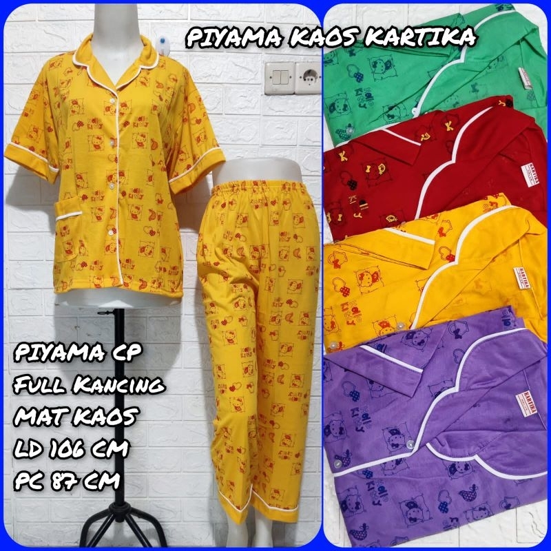 Baju Tidur Wanita Piyama Kaos CP Dewasa