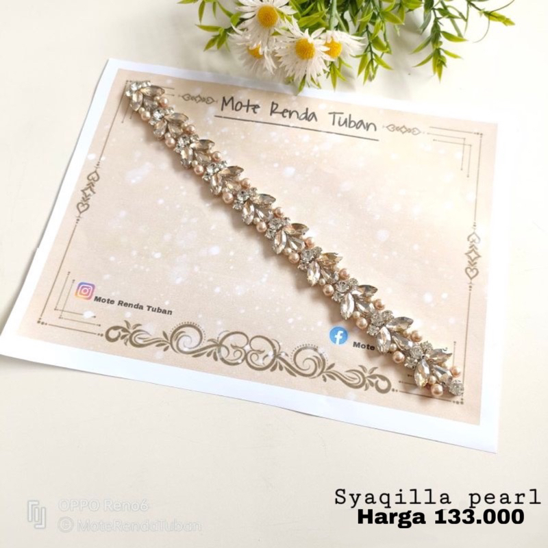Payet Syaqilla Pearl | Payet Kristal Jahit