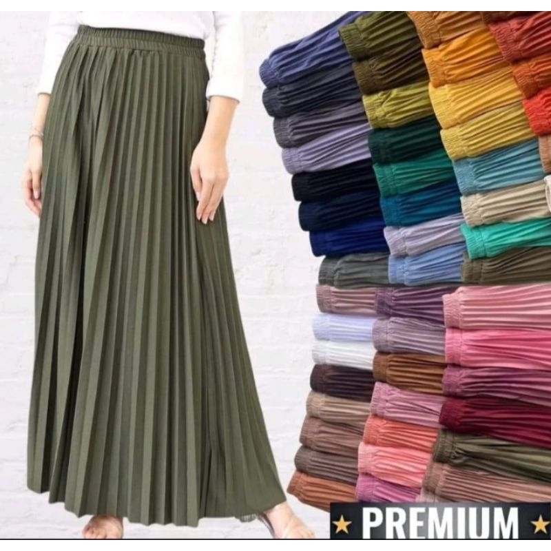 Rok & Kulot Plisket Dewasa