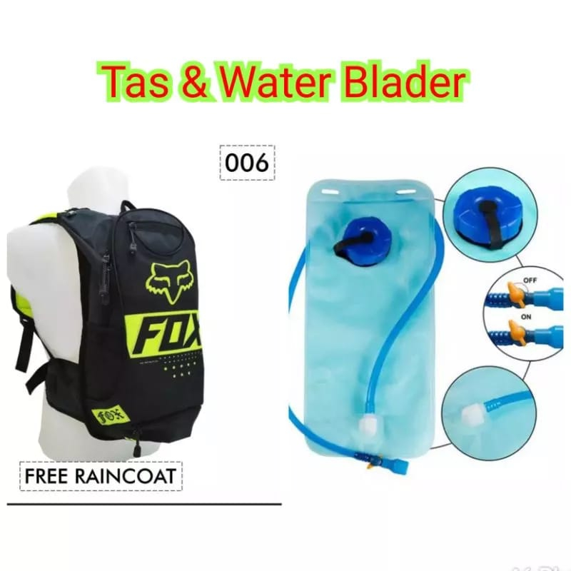 PAKET TAS HYDRO FULLPRINT DAN KANTUNG AIR MINUM UNTUK TRAIL ADVENTURE TRABAS HIKING SEPEDA GUNUNG MT