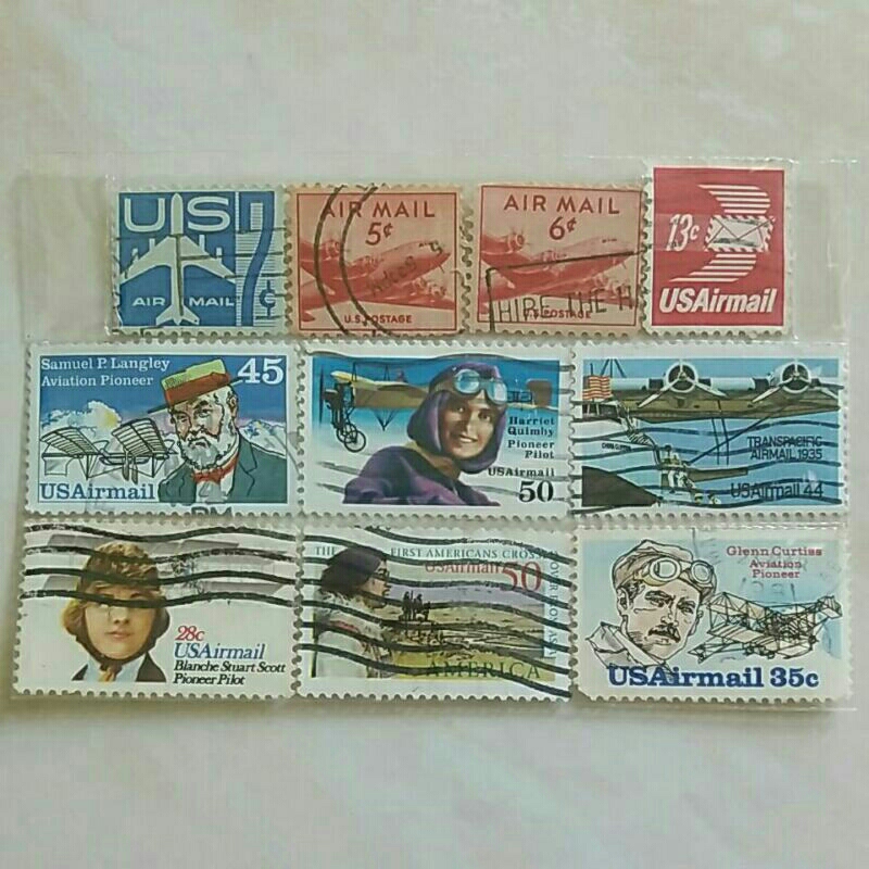 

Perangko Amerika Serikat Seri Air Mail Set 10pcs Used (AM2)