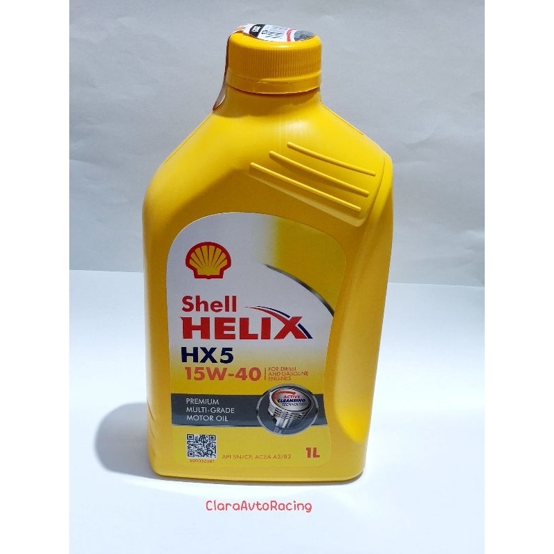 Oli Shell HX5 Sae 15w-40 Oli Shell Helix HX5 Oli Motor Bebek Matic HX5 1Lt