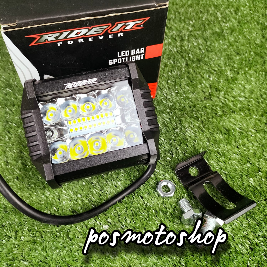 Lampu Tembak Sorot LED CAREE 6 titik mata dan 20mata 12V Kotak RI Flash Universal Mobil Motor Trail 