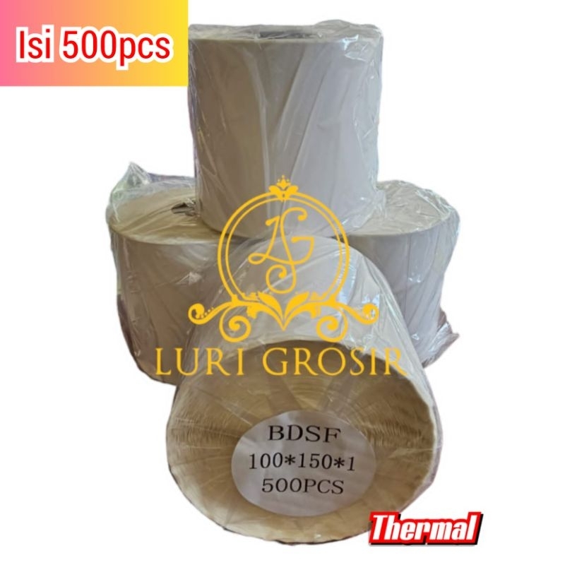 

Grosir LABEL STICKER THERMAL 100 X 150 BARCODE 100X150 UKURAN A6