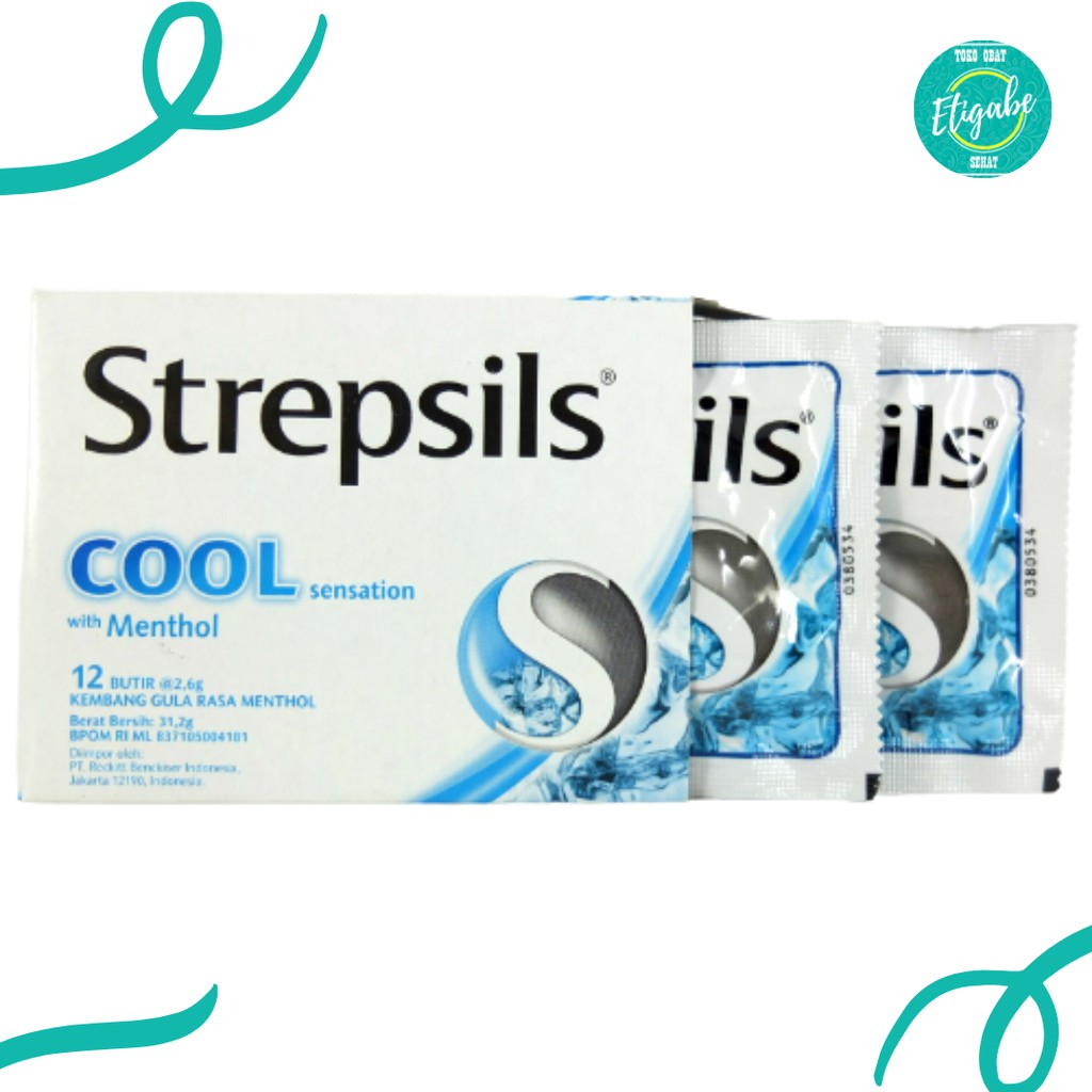 

Strepsil Biru, Cool Menthol Box @ 2 Sachet