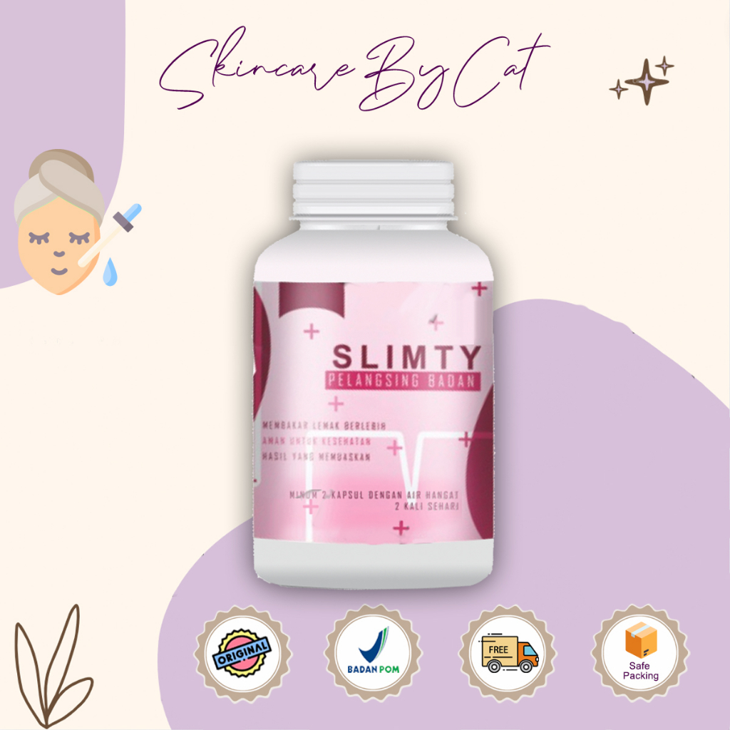 SLIMTY Obat diet pelangsing badan perut buncit BPOM ORIGINAL HALAL