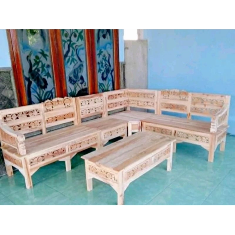 Kursi sudut jati kursi sudut mawar jati kursi tamu mahoni kursi sudut jepara kursi sudut kayu jati
