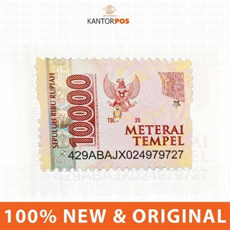 

Materai 10000 Asli (1pcs)