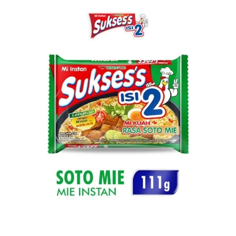 

Suksess Mie Kuah Soto 111g isi 2