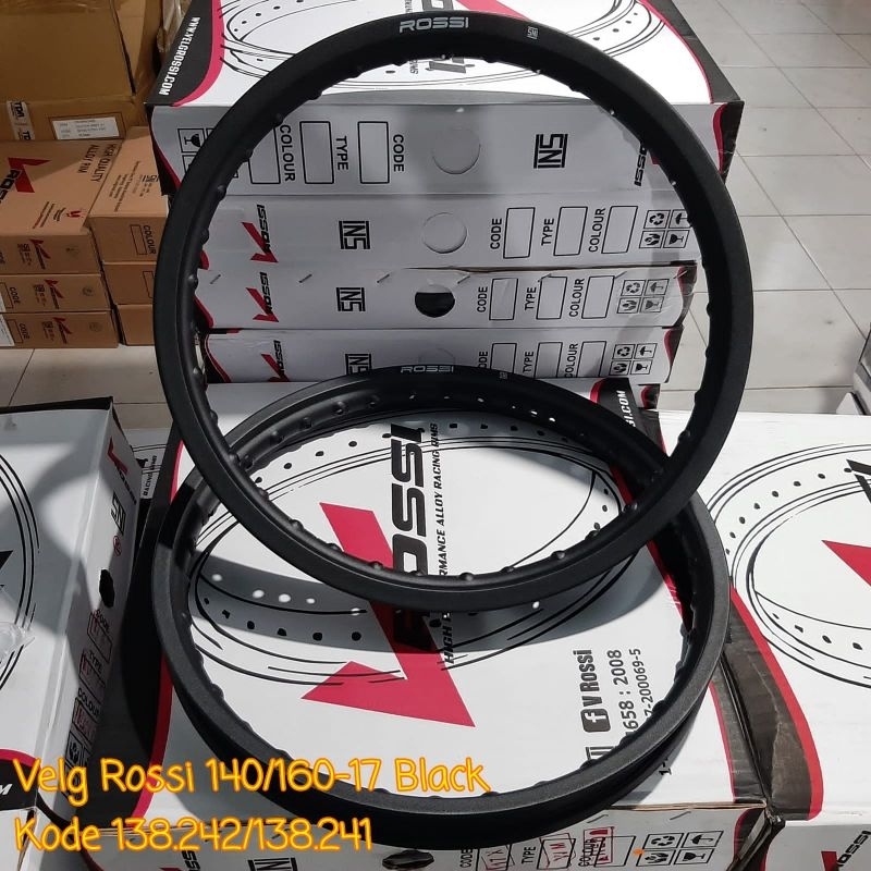 VELG VELEK ROSSI VROSSI BLACK 140 160 RING 17