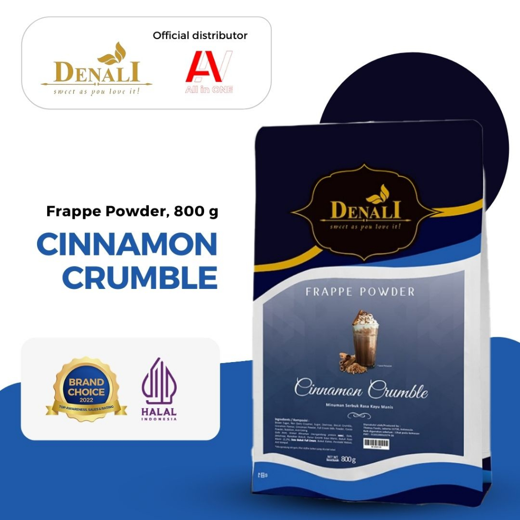 

Denali Frappe Powder 800g - Cinnamon Crumble