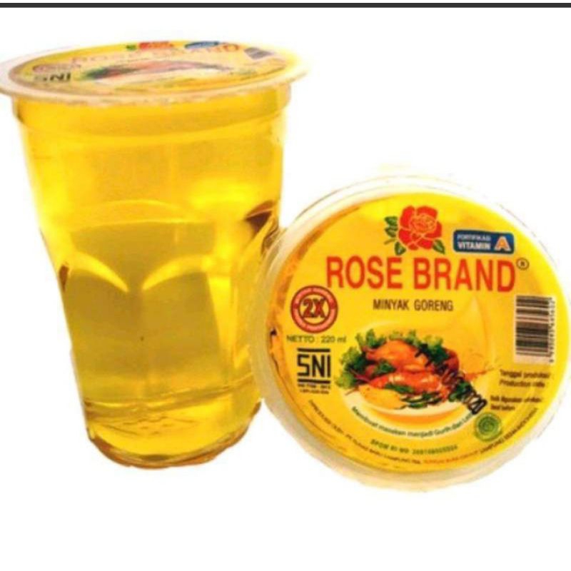 

minyak goreng rose brand cup 220ml