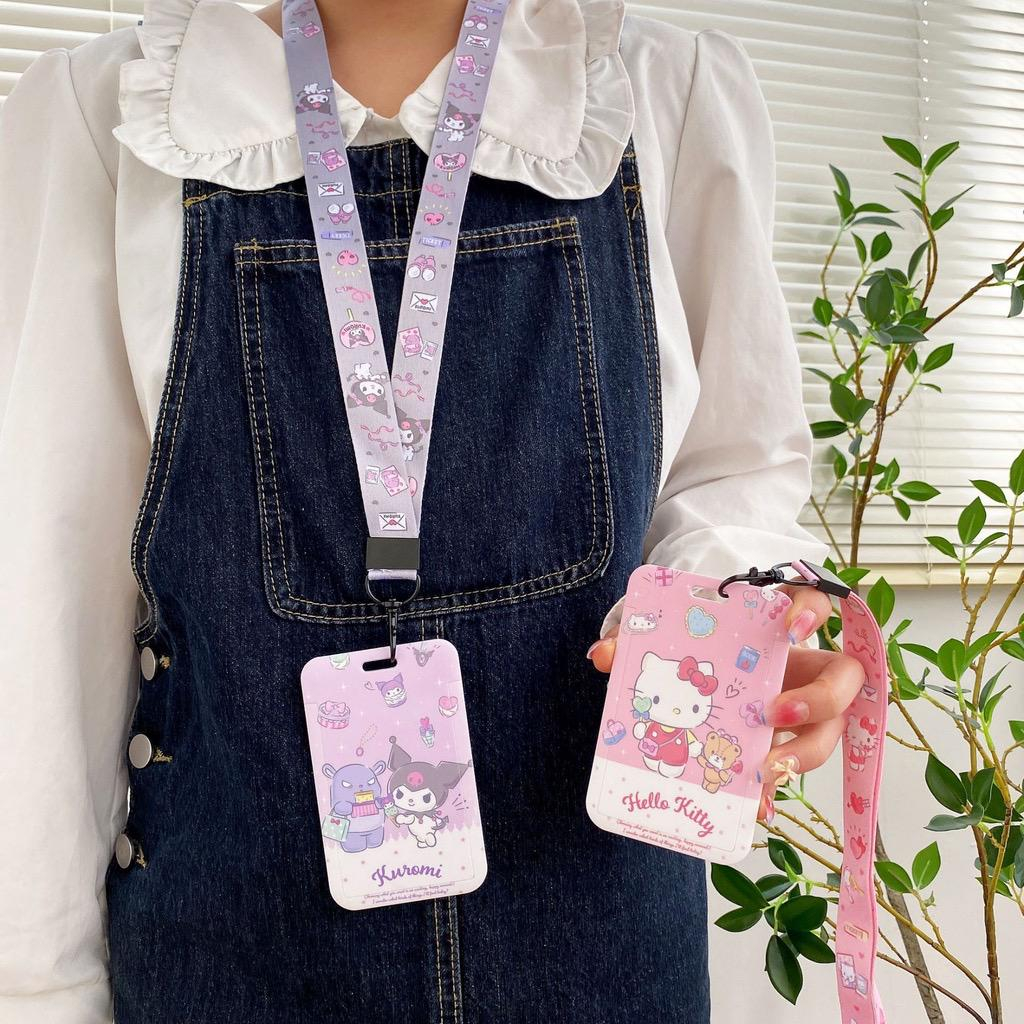 

Lanyard ID Card Tali Gantungan Kartu Card Holder Name Tag Karakter Pikachu Sailoor moon Snoopy Cinnamoroll Shellie May Pochacco Pooh Sumikko Donald Chip & Dale Lotso Stitch My Melody Little Twin Star