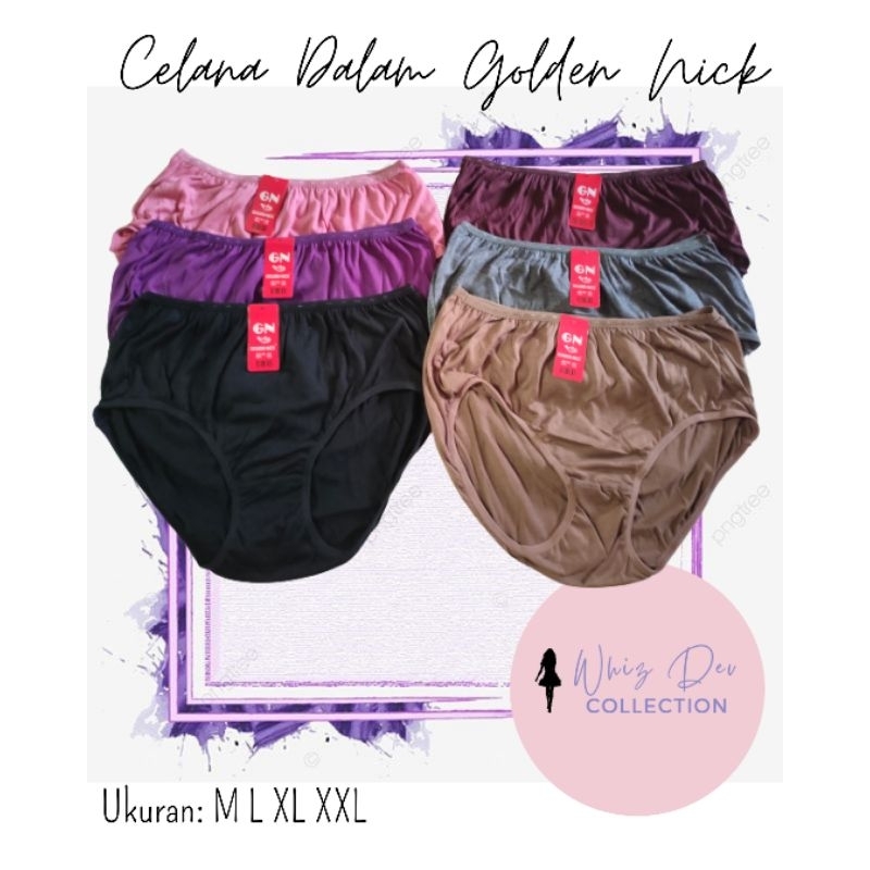 Celana Dalam Golden Nick Gelap | 6 pcs |