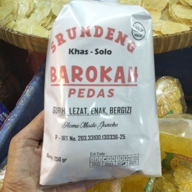 

srundeng barokah khas solo rasa pedas