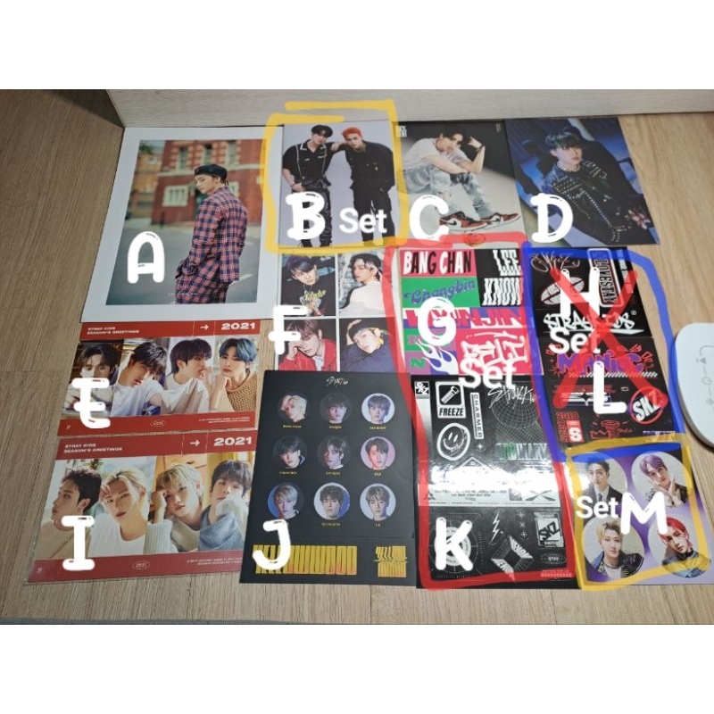 [UBAH KE JNT/JNE] Postcard Mini Poster Photobook Pob Sticker Stray Kids Skz Sil Noeasy Maxident Oddi