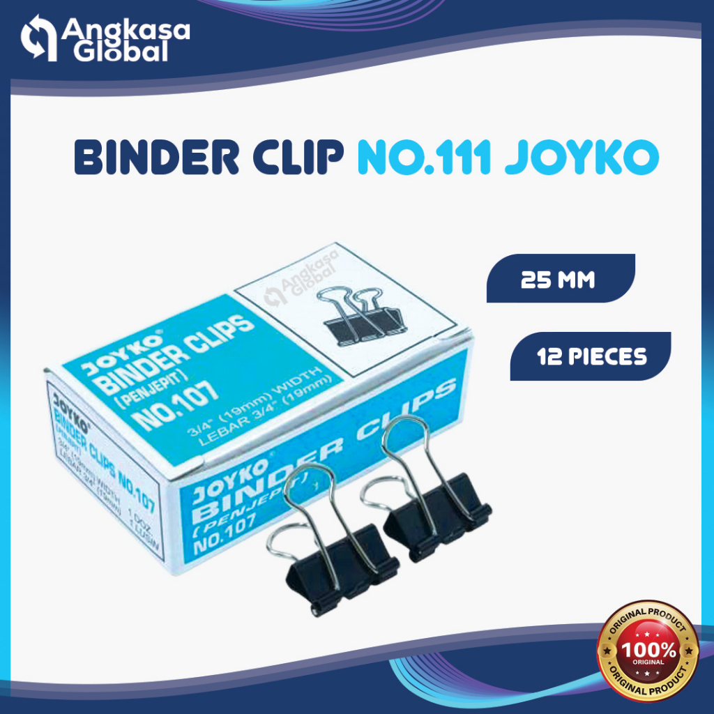 

BINDER CLIP NO.107 JOYKO (1DUS/12PCS)