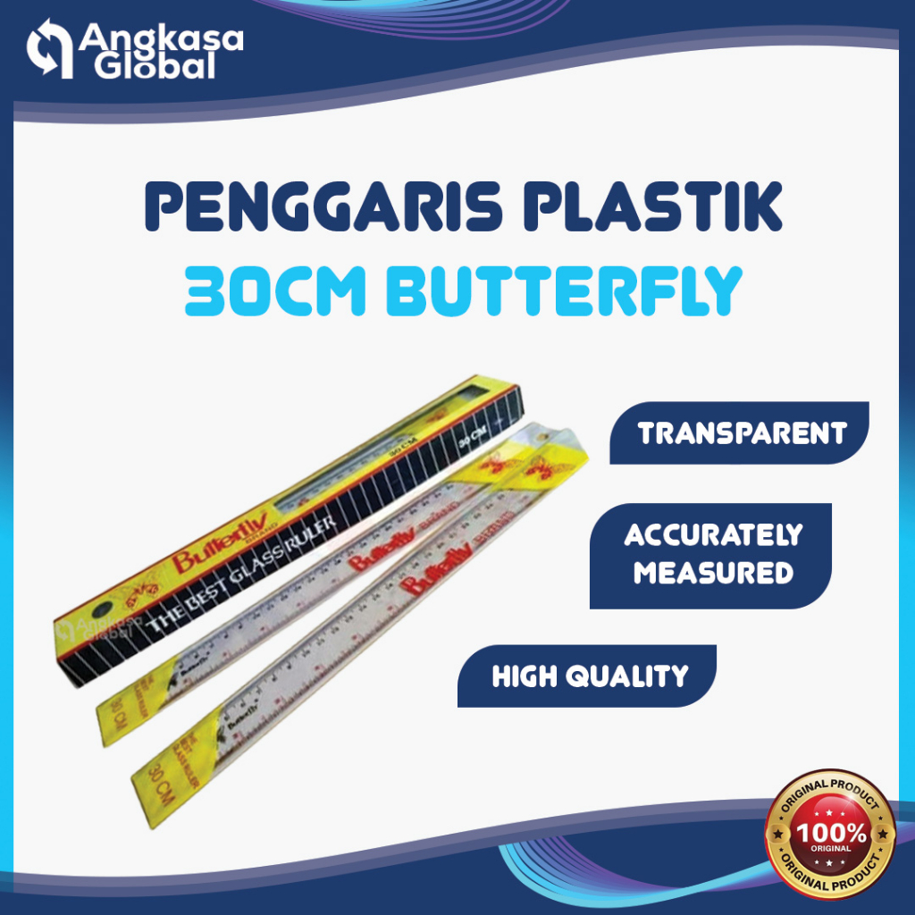 

PENGGARIS PLASTIK 30CM BUTTERFLY (1PC)
