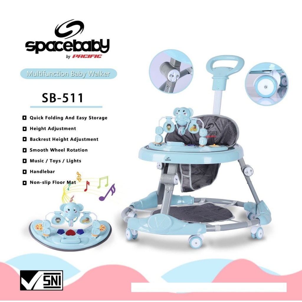 Baby Walker Spacebaby SB-513 ,SB-512, SB-516 + Dorongan