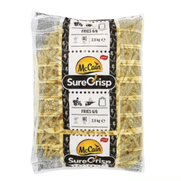 

Mc Cain Surecrisp Fries 6/6 Kemasan Asli 2.5 Kg
