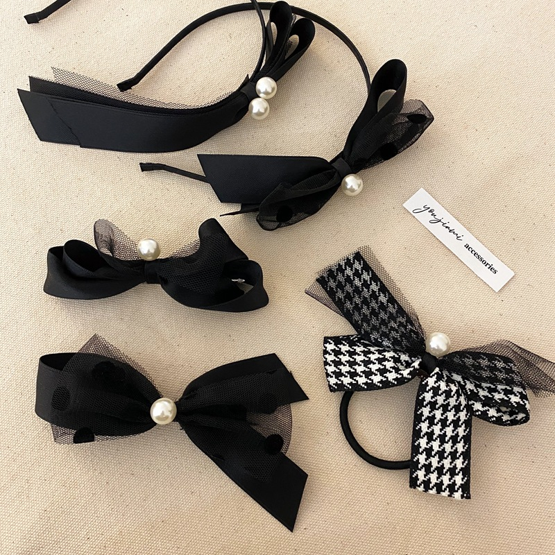 BANDO RIBBON JEPIT PIN RAMBUT PITA HITAM KLIP BLACK BOW HAIR CLIP BENDO KAIN LACE RENDA SNAP KARET IKAT ELEGAN SATIN SILK KAIN MUTIARA PEARL RIBBON HAIRCLIP BESAR SOFT COLOR WARNA PASTEL HAIR SNAP AKSESORIS ACCESSORIES PIN KOREA PRINCESS STYLE