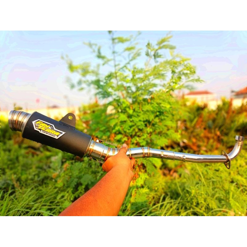 Knalpot Racing fantera dos vega jupiter supra125 karisma revo blade