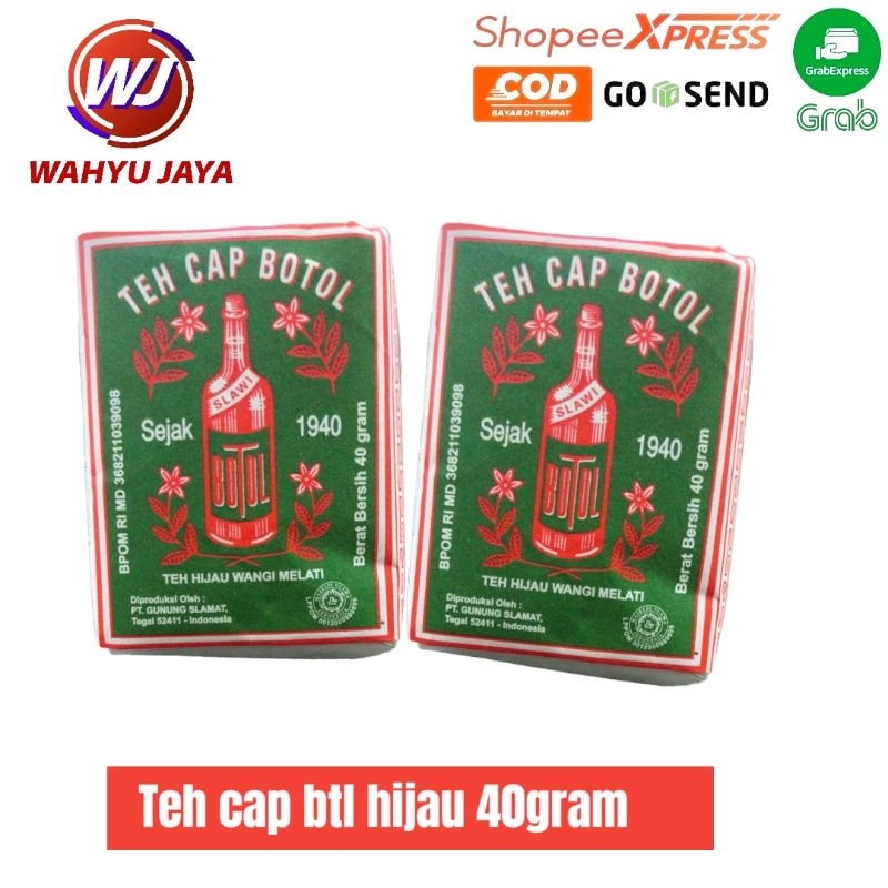 

teh celup botol hijau 40gram