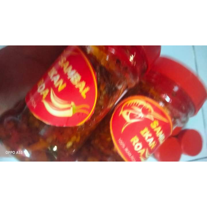 

sambal ikan roa Manado,sangat lezat dengan nasi.kemasan botol 150 ml