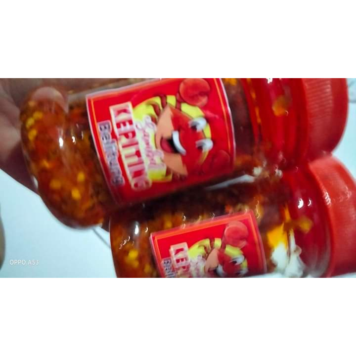 

sambal daging kepiting kemasan 150 ml