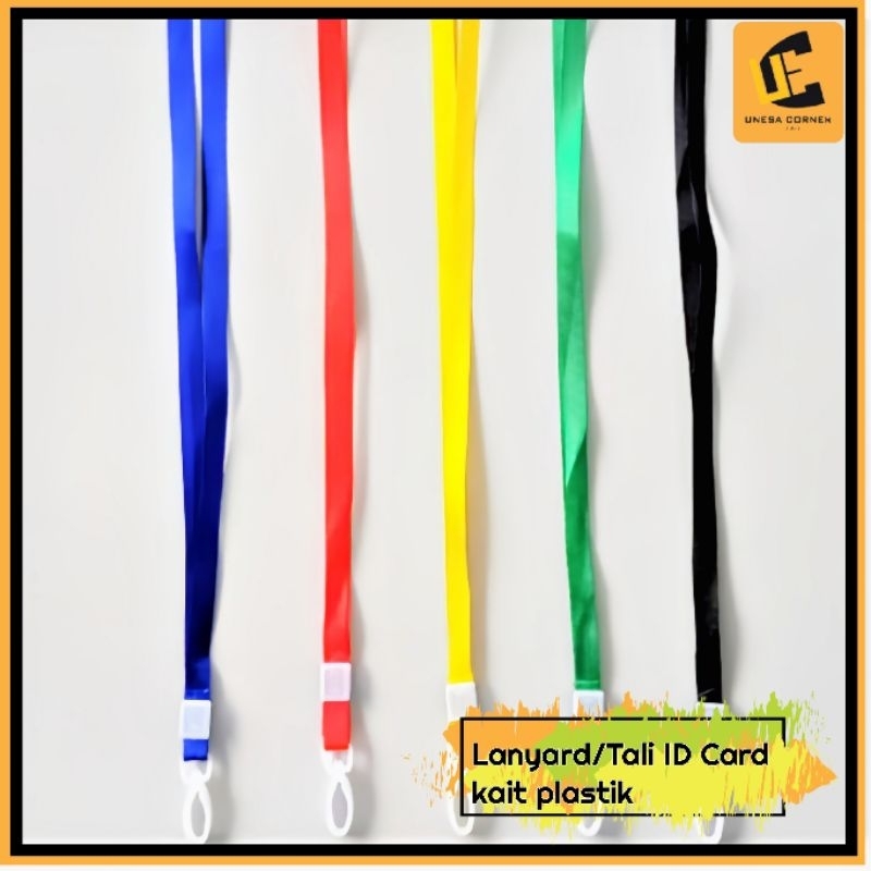 

Tali ID Card/Lanyard kait plastik warna lengkap