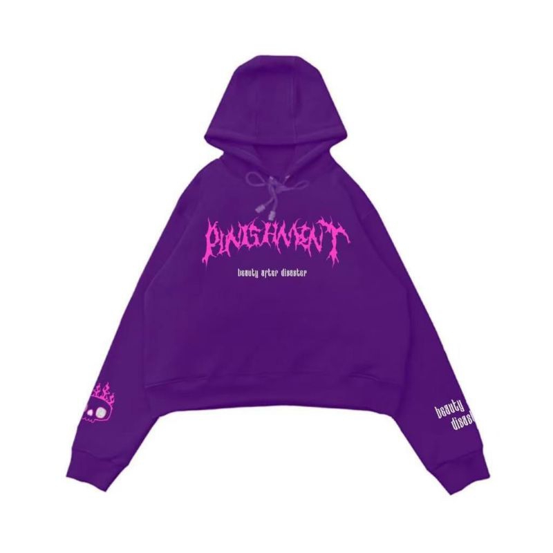 hoodie crop oversize pria wanita branded original