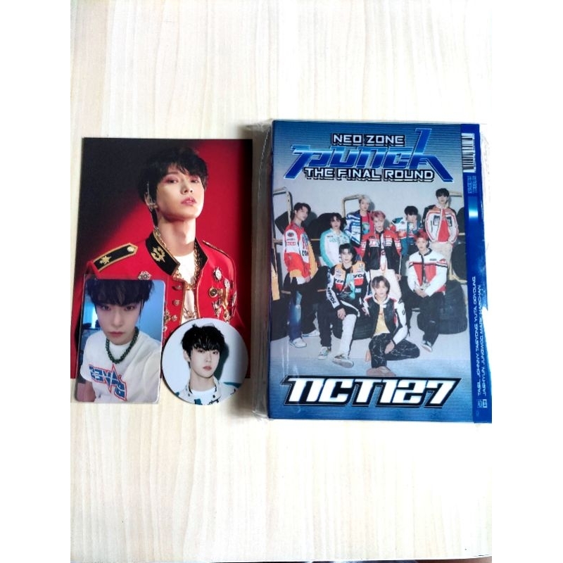 doyoung 1st player punch album set pc cc postcard nct127