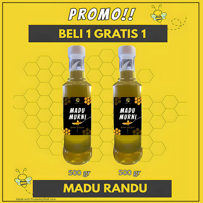 

Madu Murni Asli Randu - Pure Raw Honey